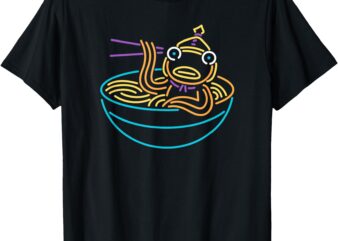 Fortnite Fishstick Neon Ramen Bowl Center Icon T-Shirt