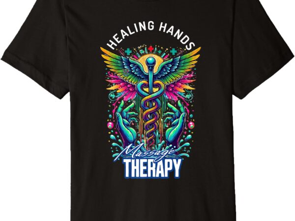 Fun massage colorful design premium t-shirt