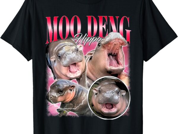 Funny baby pygmy hippo moodeng t-shirt