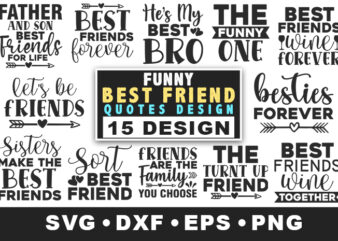 Funny best friend quotes bundle