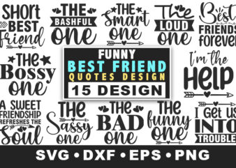 Funny best friend quotes bundle