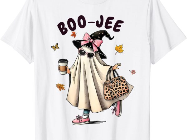 Funny boo-jee ghost halloween boo jee ghost spooky season t-shirt