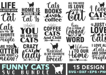 Funny Cats SVG Bundle