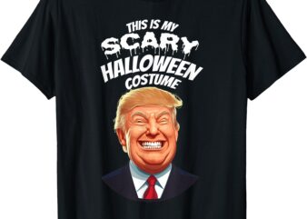 Funny Donald Trump Scary Halloween Gag President Costume Gag T-Shirt