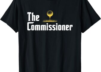 Funny Golfer The Commissioner Golf League Golfing T-Shirt