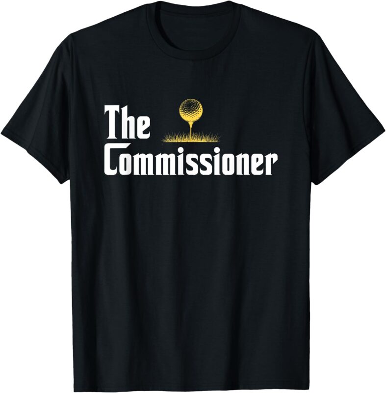 Funny Golfer The Commissioner Golf League Golfing T-Shirt