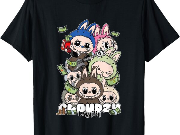 Funny halloween cloudzy labubu lover labu in t-shirt