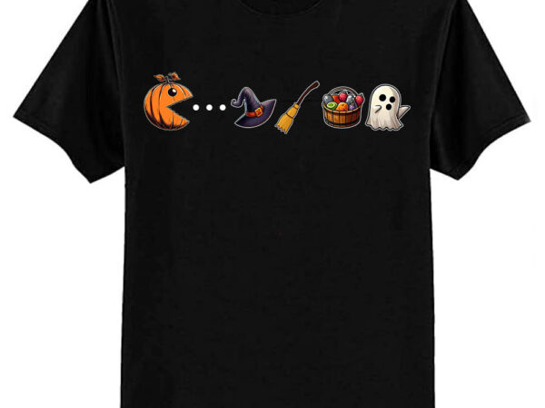 Funny halloween gamer pumpkin ghost funny t-shirt ltsp