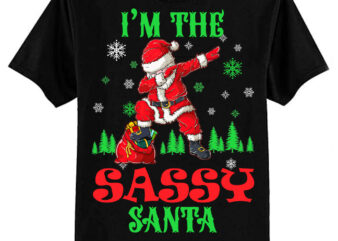 Funny Sassy Santa Matching Family Group Christmas Party T-Shirt ltsp