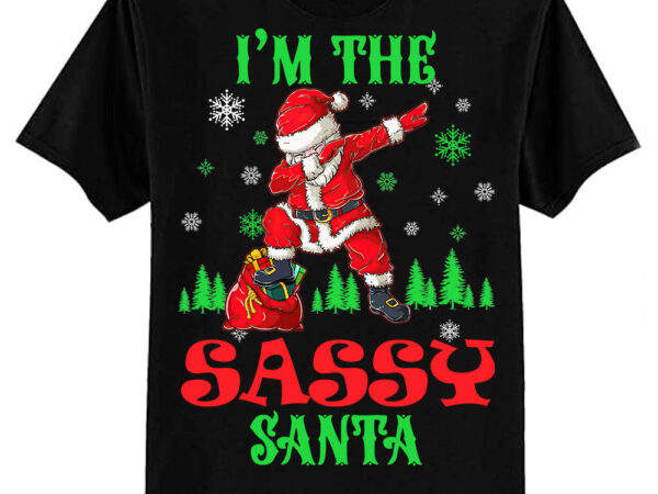 Funny sassy santa matching family group christmas party t-shirt ltsp