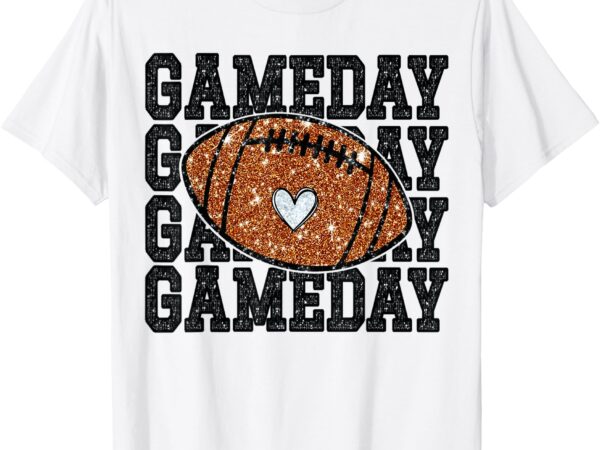 Game day football bling bling football lover trendy t-shirt