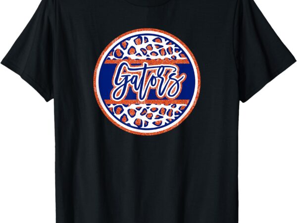 Gators school sports fan team spirit mascot heart t-shirt