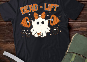 Ghost Deadlift Funny Ghost Gym Bro Halloween Gym Fitness Lover Shirt ltsp