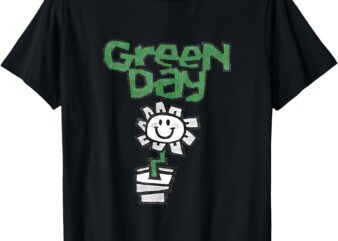 Green Day Flower Pot T-Shirt