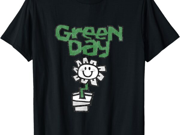 Green day flower pot t-shirt