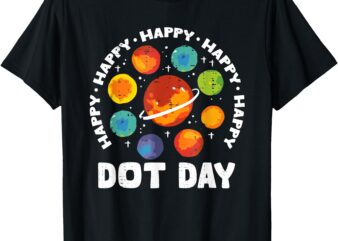 Groovy Happy Dot Day 2024 Colorful Polka Dot Men Women Kids T-Shirt