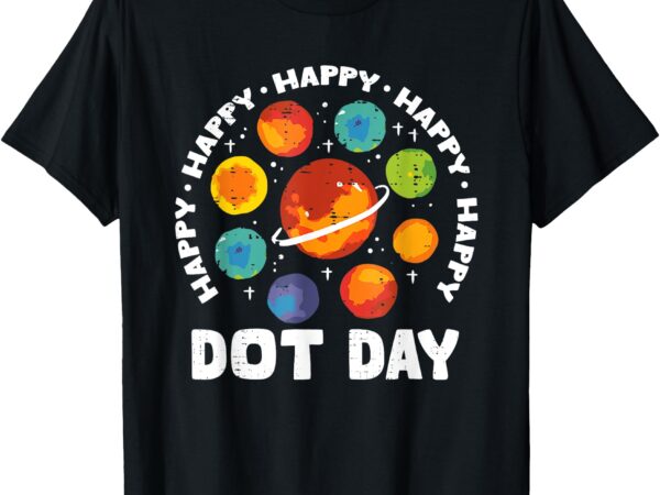 Groovy happy dot day 2024 colorful polka dot men women kids t-shirt