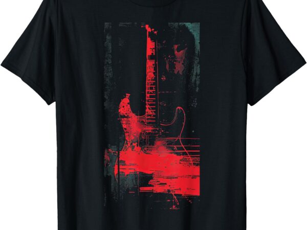 Grunge guitar _ graphic streetwear graphic: funny 80s / 90s t-shirt