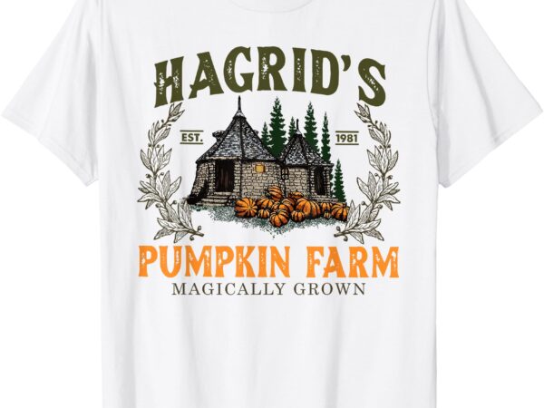 Hagrids pumpkin farm magically grown halloween spooky season t-shirt