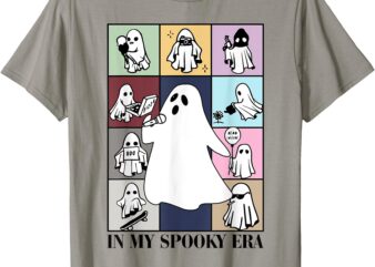 Halloween Costume Funny Ghost In My Spooky Era Kids Boy Girl T-Shirt