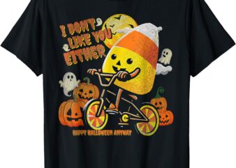 Halloween Costume Team Candy Corn I Don’t Like You Either T-Shirt