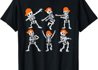 Halloween Shirt Boys Kids Toddler Dancing Skeleton Cap Funny T-Shirt