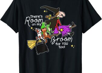 Halloween There’s Room On My Broom For You Too Teacher T-Shirt