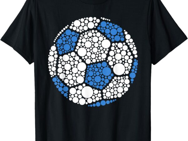 Happy dot day 2024 polka dot soccer ball lover boys kids t-shirt