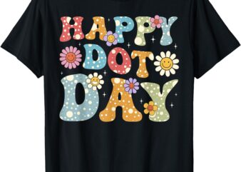 Happy Dot Day Colorful Polka Dots Kids Boys Girls Toddlers T-Shirt