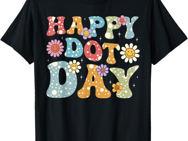 Happy dot day colorful polka dots kids boys girls toddlers t-shirt