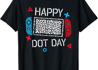 Happy Dot Day Gamers Boy Game Controller Polka Dot Kids T-Shirt