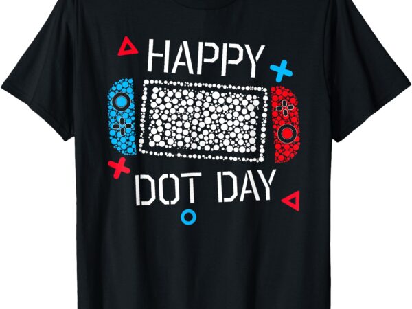 Happy dot day gamers boy game controller polka dot kids t-shirt