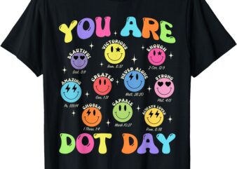 Happy Dot Day Shirts For Kids Men Women Teacher Smile Face T-Shirt