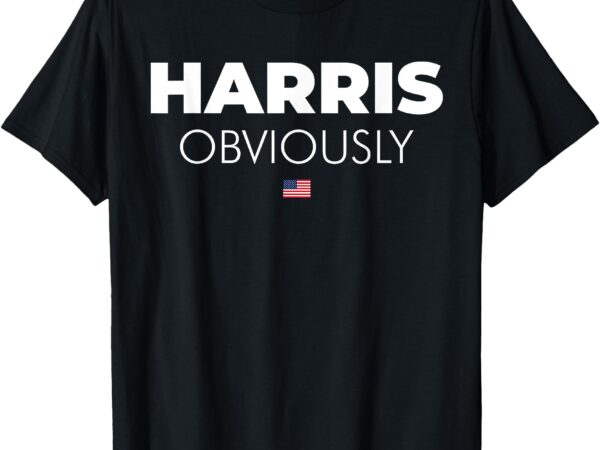 Harris obviously usa flag t-shirt