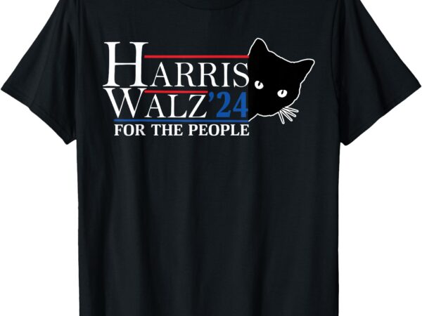 Harris waltz 2024 for the people cat lady kamala harris 2024 t-shirt