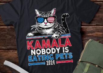 Harris Walz 2024 – Nobody Is Eating Pets T-Shirt ltsp