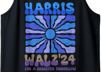 Harris Walz’24 for a brighter tomorrow Tank Top graphic t shirt