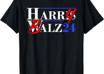 Harry Balz 2024 Funny Kamala Harris and Tim Walz 2024 T-Shirt