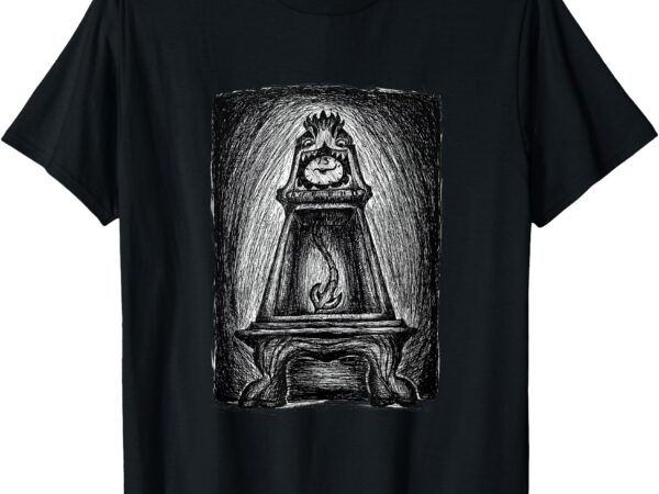 Haunted grandfather clock t-shirt