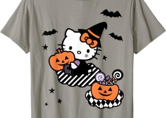 Hello Kitty Trick or Treat Halloween Tee Shirt T-Shirt