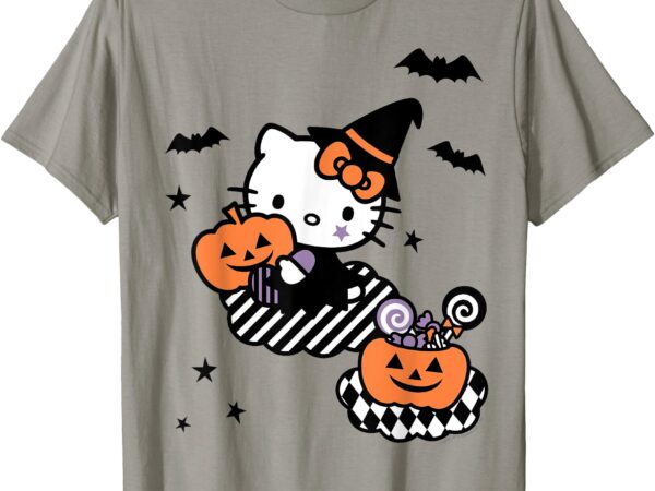 Hello kitty trick or treat halloween tee shirt t-shirt