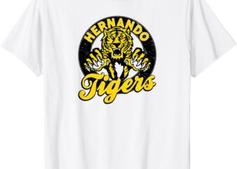 Hernando Tigers Vintage Distressed Retro Hernando Tiger T-Shirt