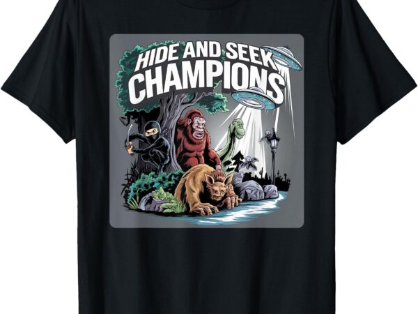 Hide and seek champions elusive legends t-shirt