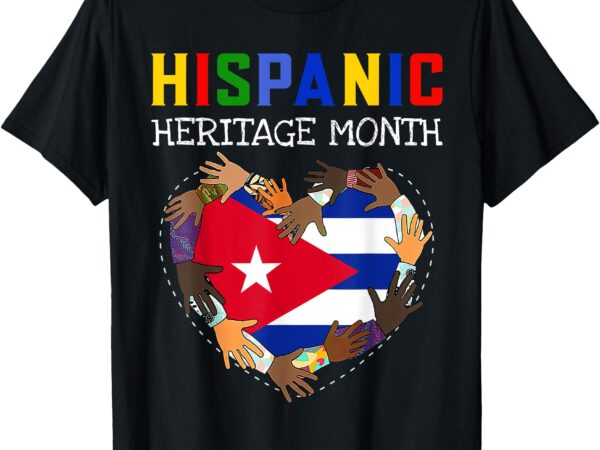 Hispanic heritage month cuba kids boys girls t-shirt