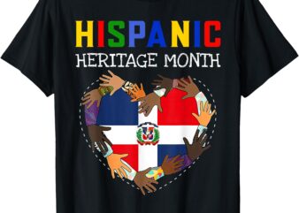 Hispanic Heritage Month Dominican Kids Boys Girls T-Shirt