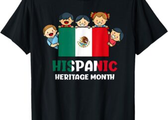 Hispanic Heritage Month Mexico Kids Boys Girls T-Shirt