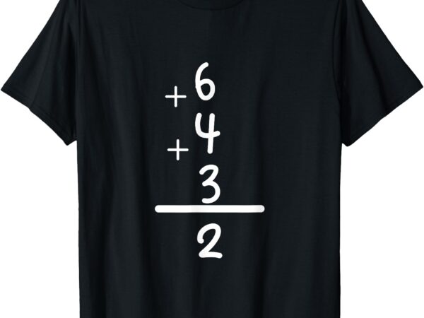 Hit it out of the park with our 6+4+3=2 baseball double play t-shirt