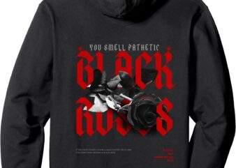 Hoodie for Teen Black Roses Men Women Youth I Bloom Gift Pullover Hoodie