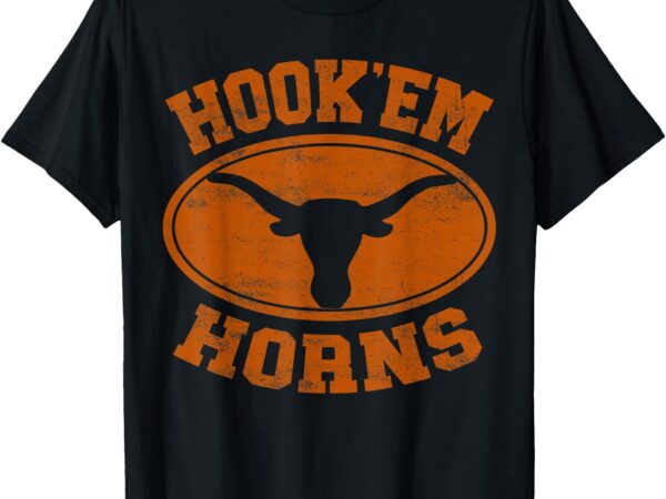 Hook’em horns texas state shirt proud texans orange vintage t-shirt