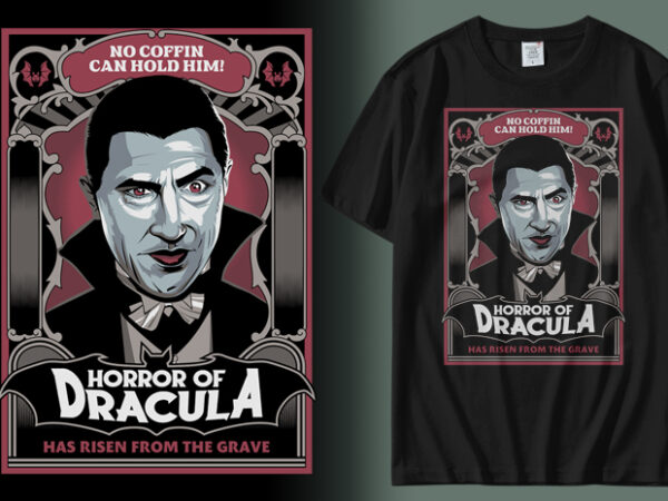 Horror of dracula graphic t shirt